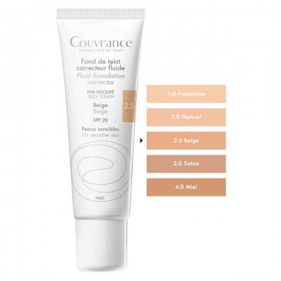 AVENE COUVRANCE KOREKTIVNI TEČNI PUDER BEIGE 2.5