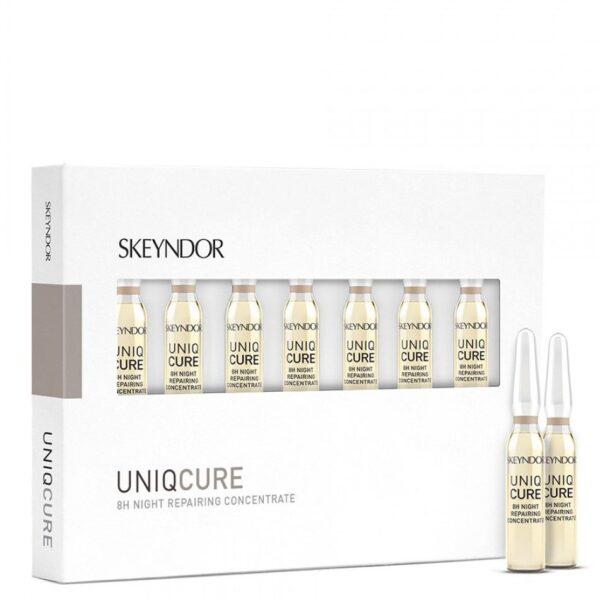 SKEYNDOR UNIQCURE 8H NIGHT REPAIRING CONCENTRATE 7 kom x 2 ml (obnavljanje kože tokom noći)