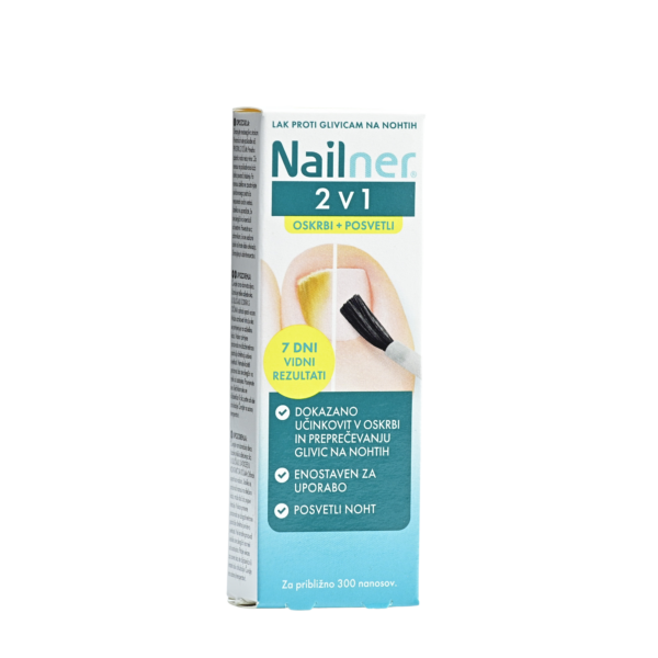 NAILNER lak pr.gljiv.2u1 5ml