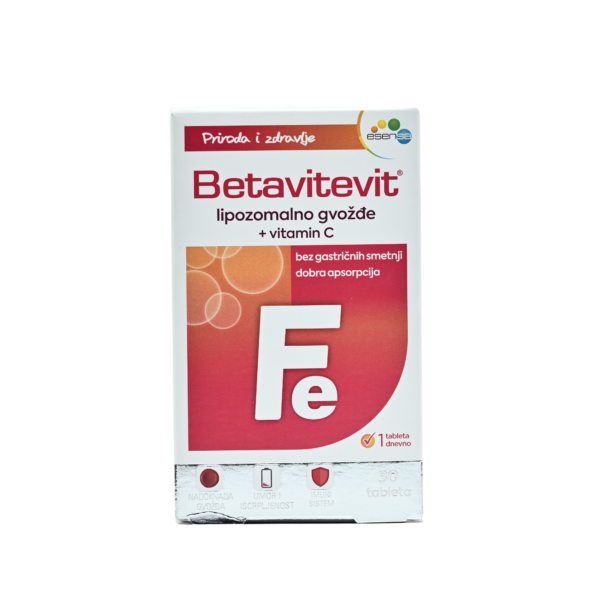 BETAVITEVIT GVOŽĐE sa vitaminom C tablete a30