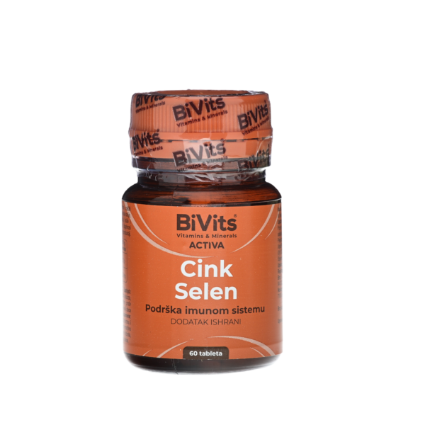 BIVITS Cink 10mg+Selen 55mcg tablete a60