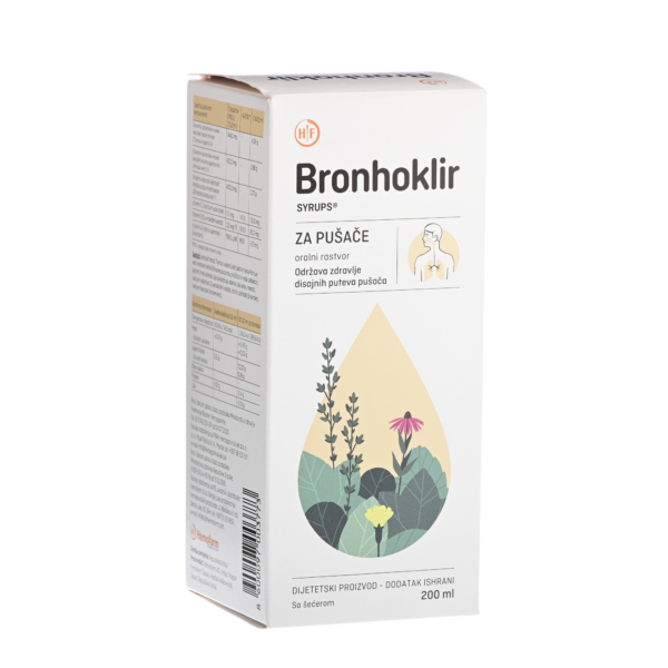 BRONHOKLIR SIRUP ZA PUŠAČE 200ml