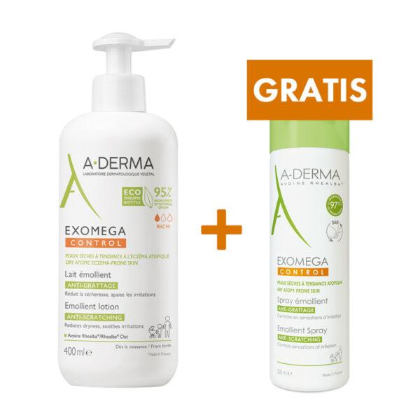 ADERMA exomega control mlijeko 400ml+sprej