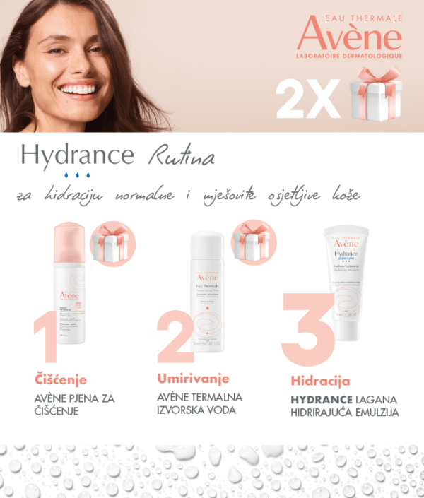 AVENE set hydrance legere za hidrataciju normalne i mješovite osjetljive kože