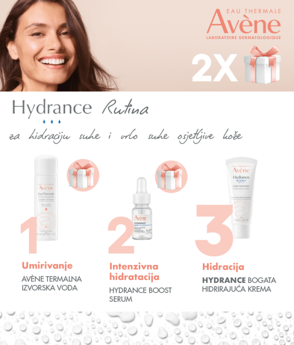 AVENE set hydrance riche za hitrataciju suhe i vrlo suhe osjetljive kože